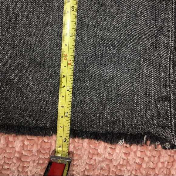 Rag & Bone Black Denim Cut Off Skirt size 25 NWOT - Picture 8 of 9